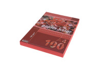 Papier ksero A4 160g 100ark. czerwony